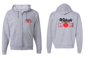 Wildcats Cheer design 7 Zip up Sweatshirt