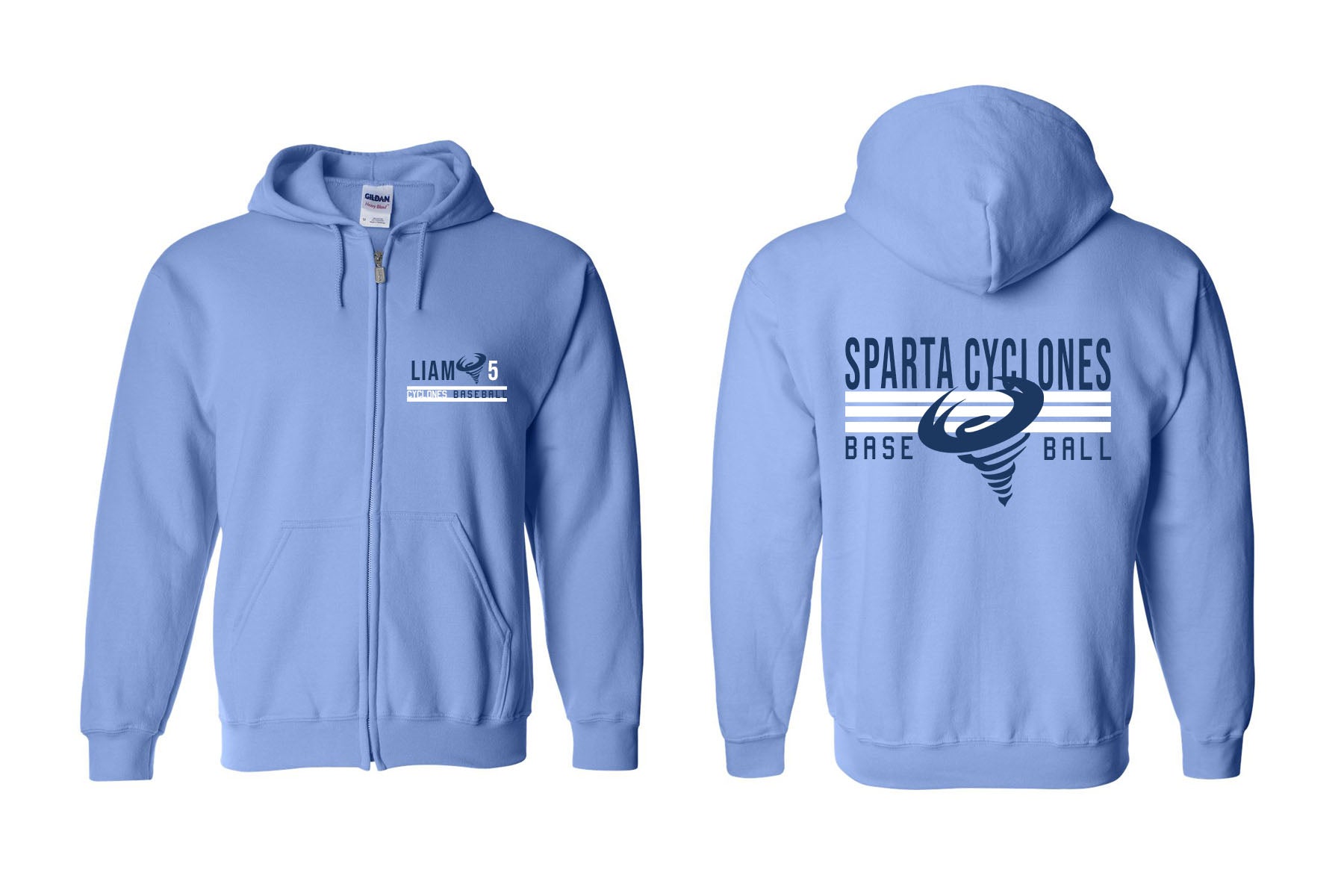 Sparta Cyclones Design 5 Zip up Sweatshirt