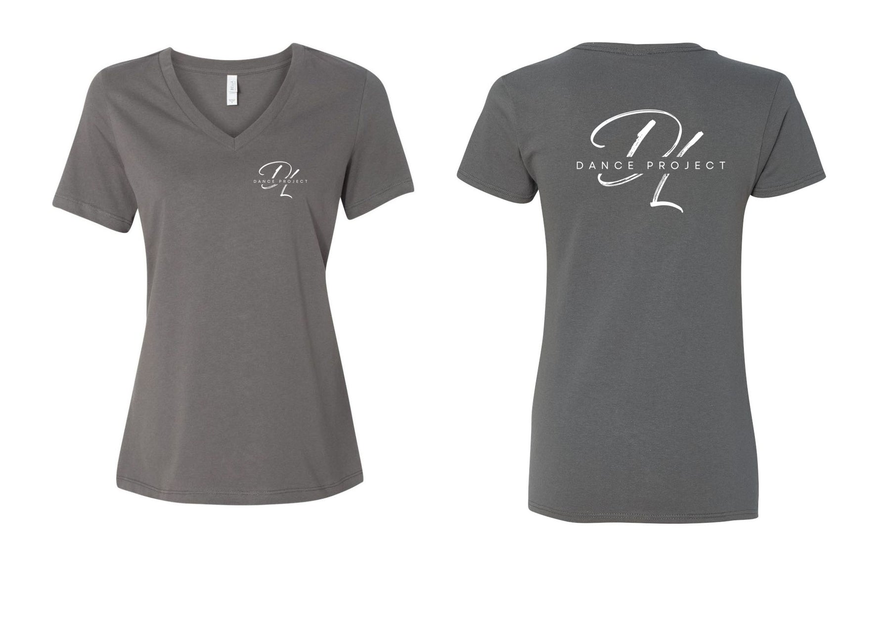 DL Dance Project V-neck T-shirt Design 2