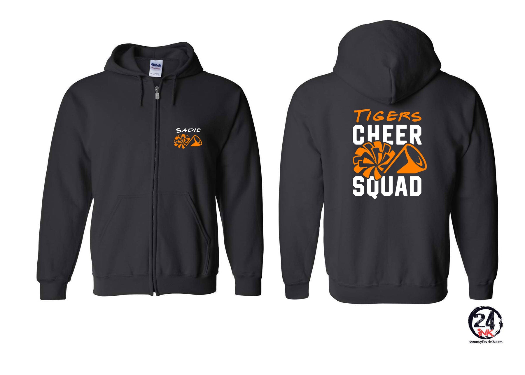 Lafayette Cheer design 4 Zip up Sweatshirt