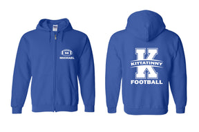 Kittatinny Football Design 12 Zip up Sweatshirt