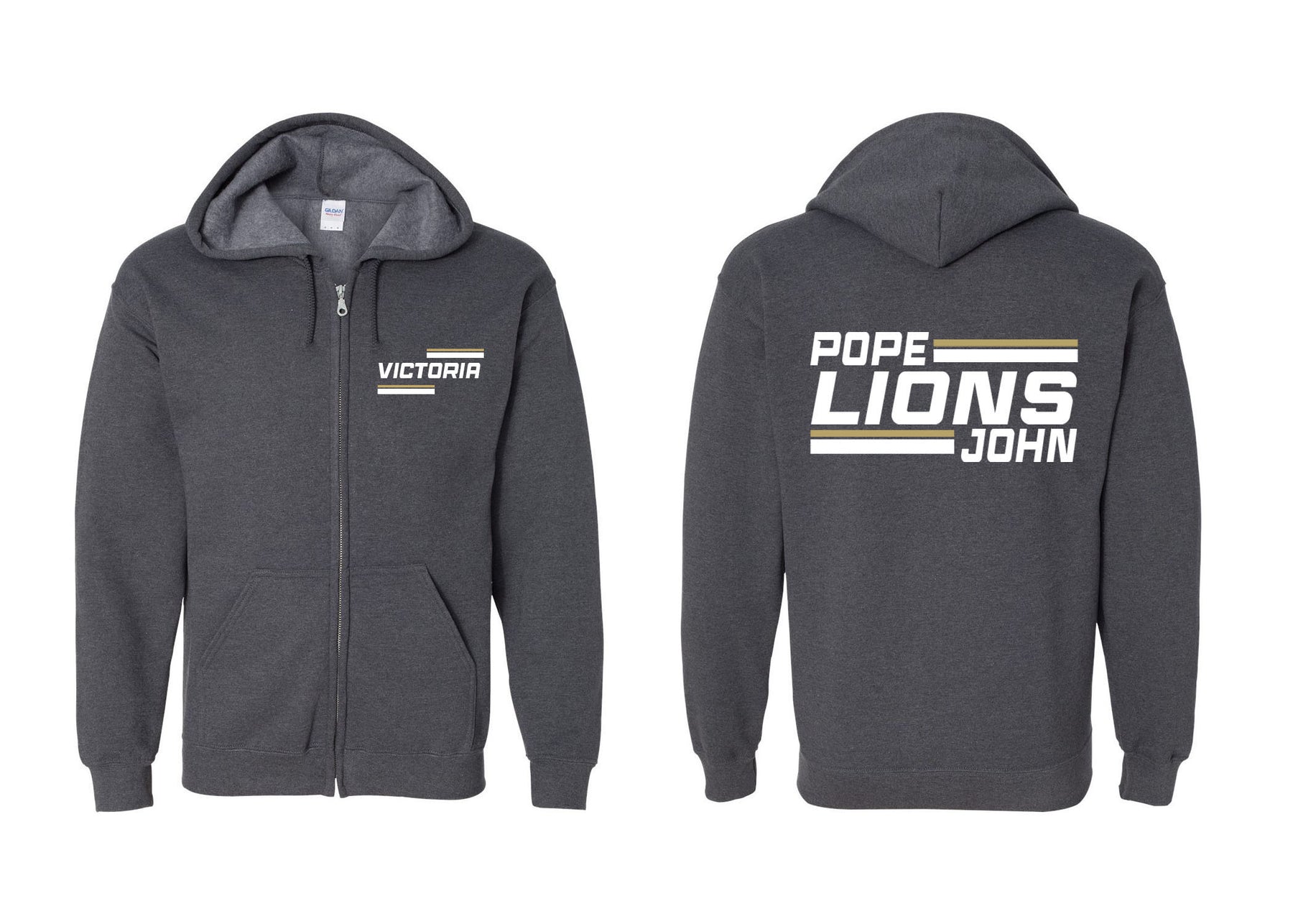 Pope John Cheer Design 5 Zip up Sweatshirt