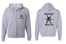 Green Hills Ski Club design 2 Zip up Sweatshirt