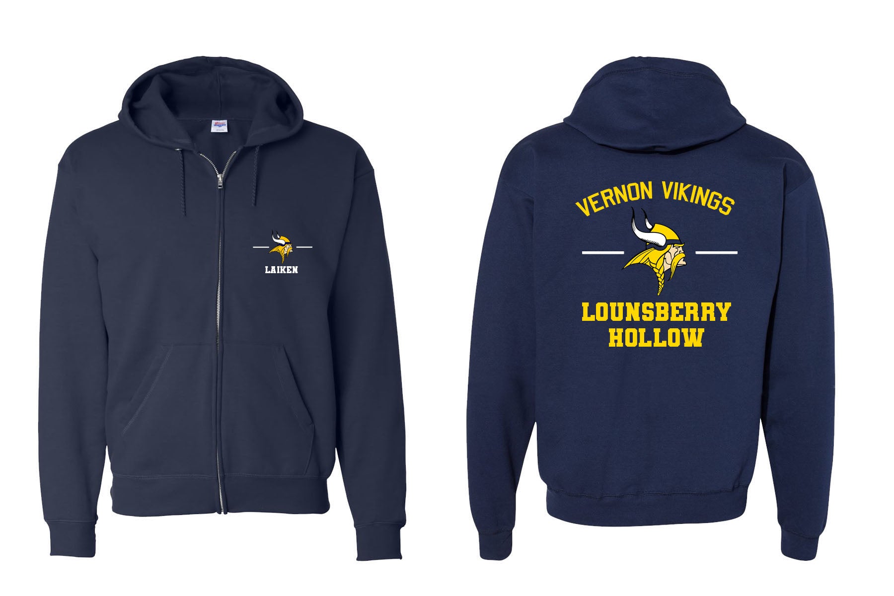 Lounsberry Hollow design 2 Zip up Sweatshirt