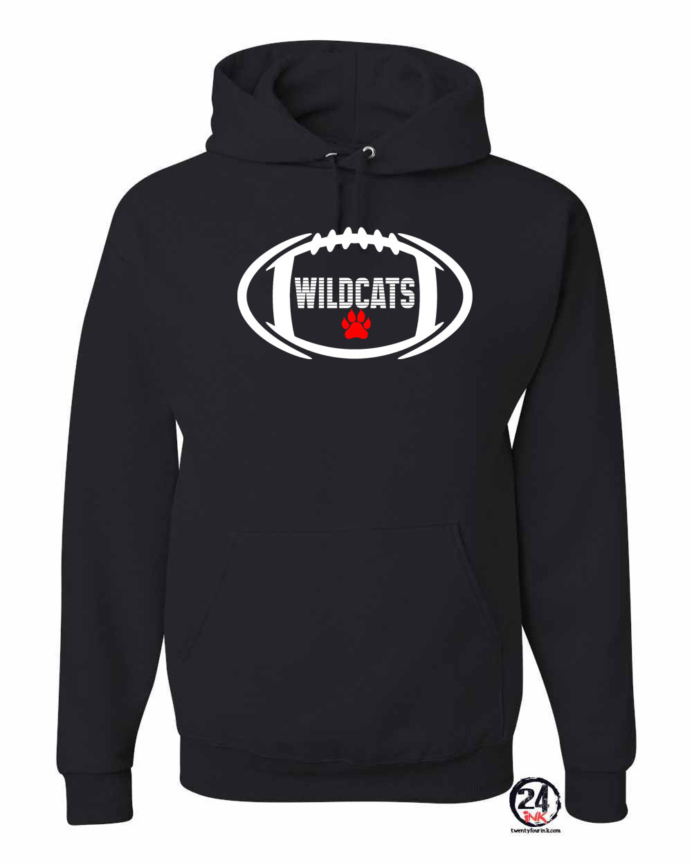 Wildcats Football Hooded Sweatshirt Design 1