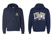 Lions Cheer Design 1 Zip up Sweatshirt