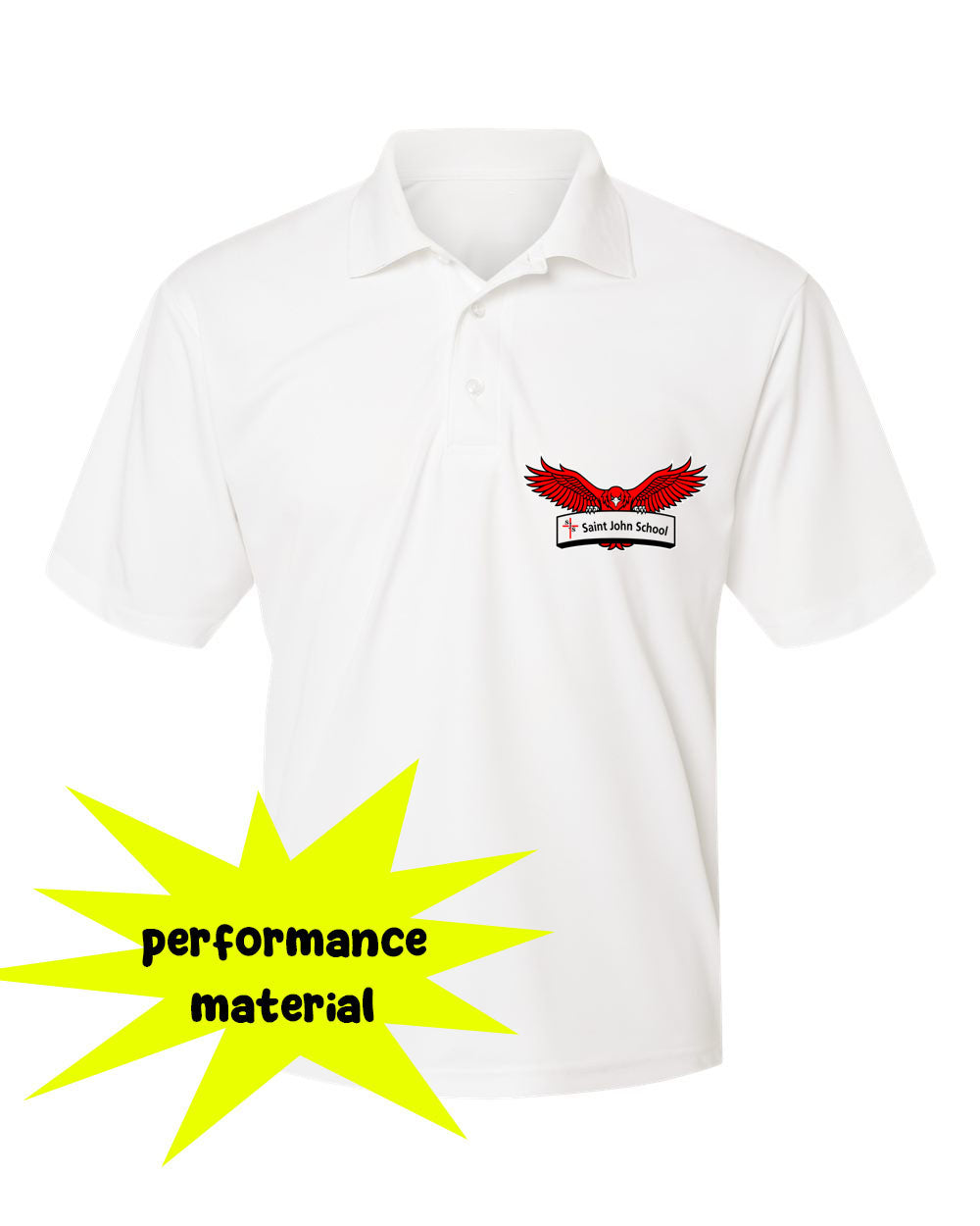 St. John's Design 6 Performance Material Polo T-Shirt