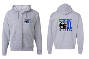 Kittatinny Soccer design 5 Zip up Sweatshirt