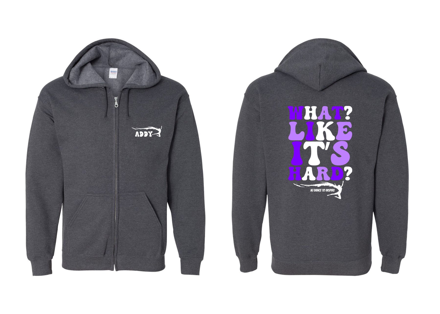 NJ Dance design 23 Zip up Sweatshirt