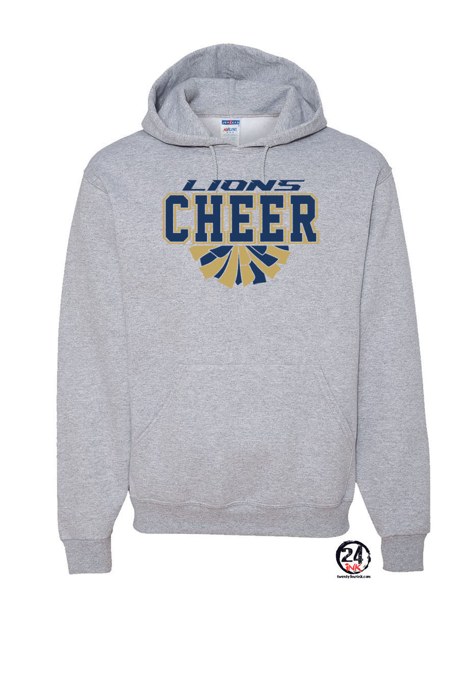 Lions Cheer Hooded Sweatshirt Design 1
