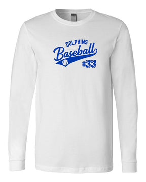 Dolphins Baseball Long Sleeve Shirt Design 1