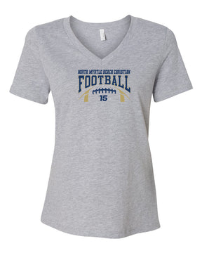 NMB Christian Football V-neck T-Shirt Design 1