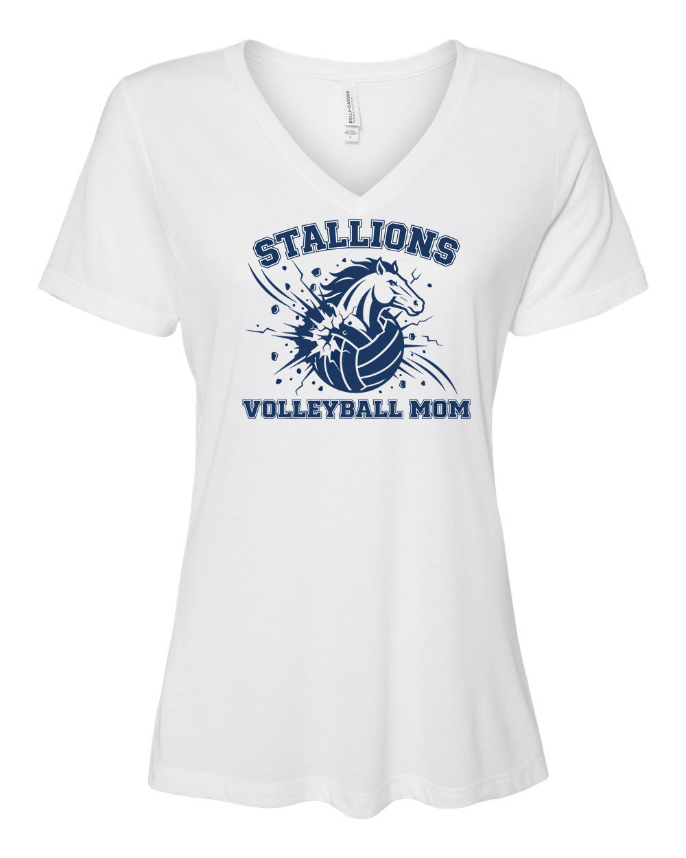 NMB Christian Volleyball V-neck T-Shirt Design 2