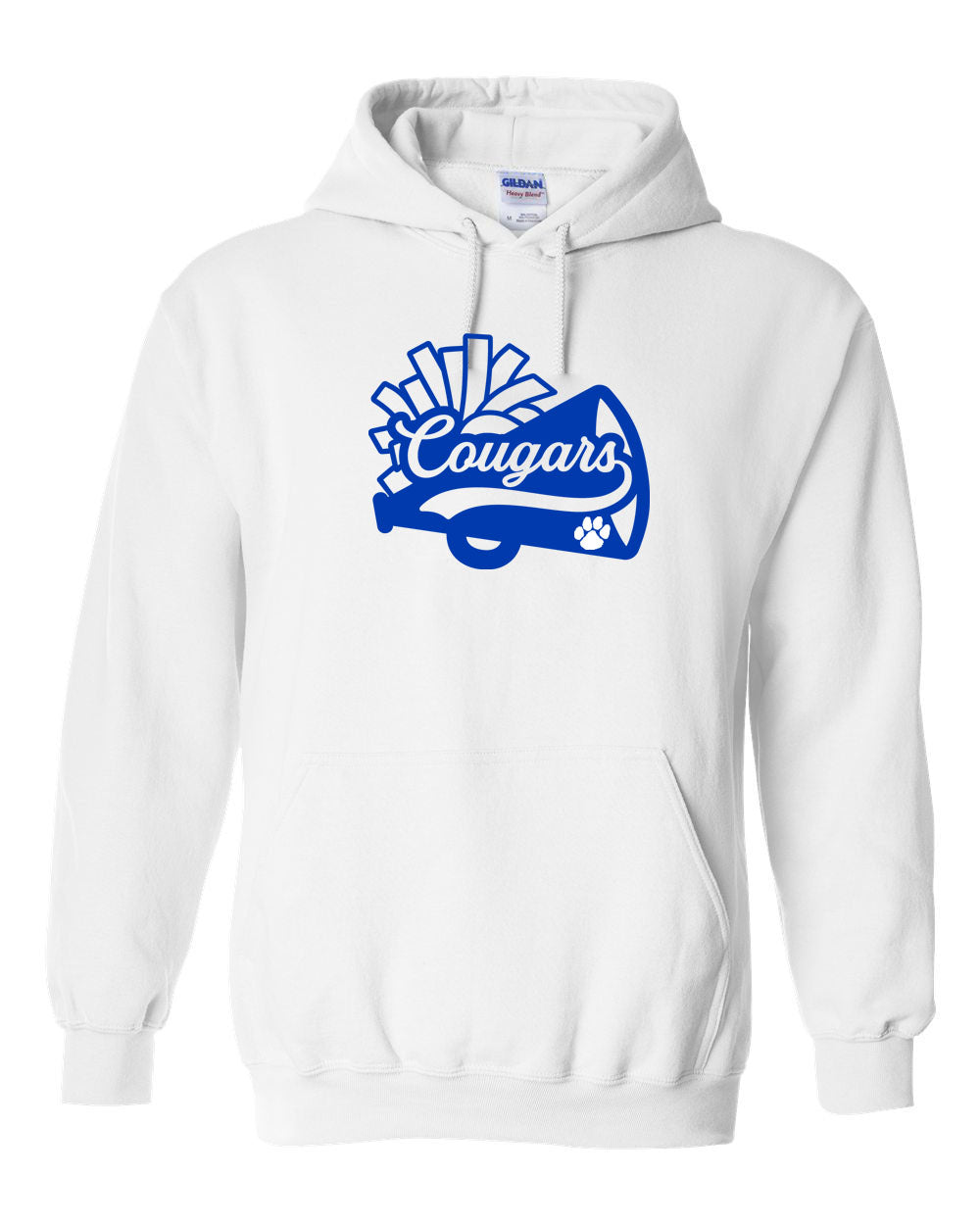 Cougars Cheer Hooded Sweatshirt Design 1