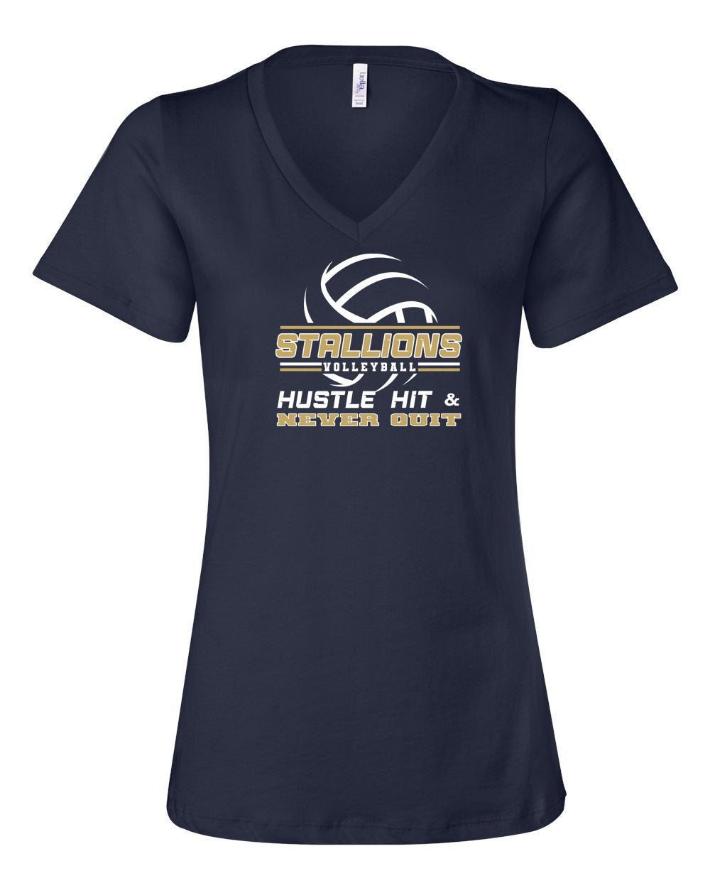 NMB Christian Volleyball V-neck T-Shirt Design 1
