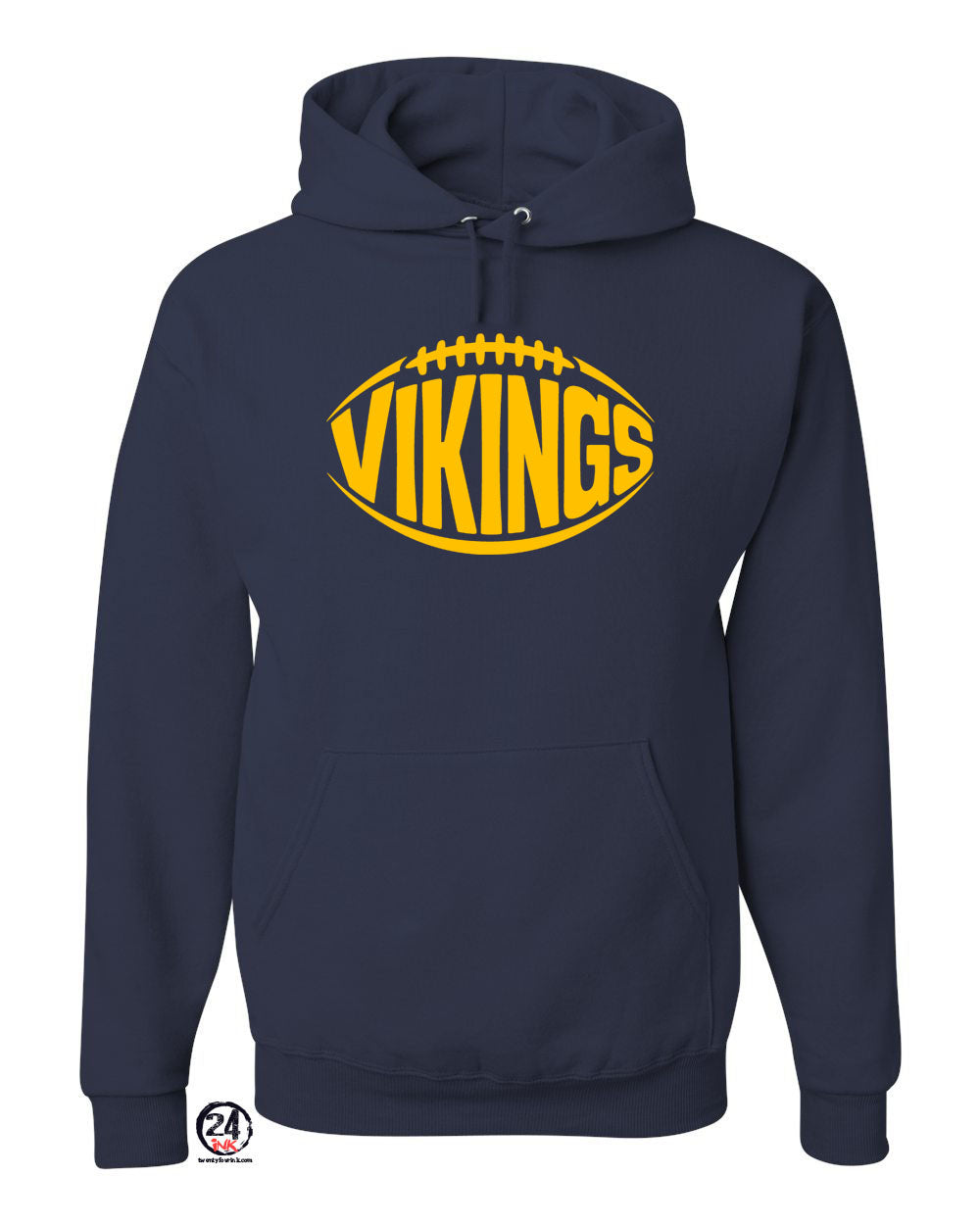 Viking Football Hooded Sweatshirt Design 1