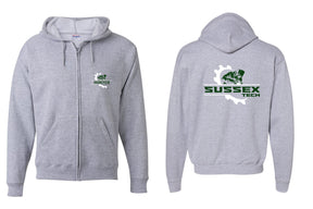 Sussex Tech Welding design 7 Zip up Sweatshirt