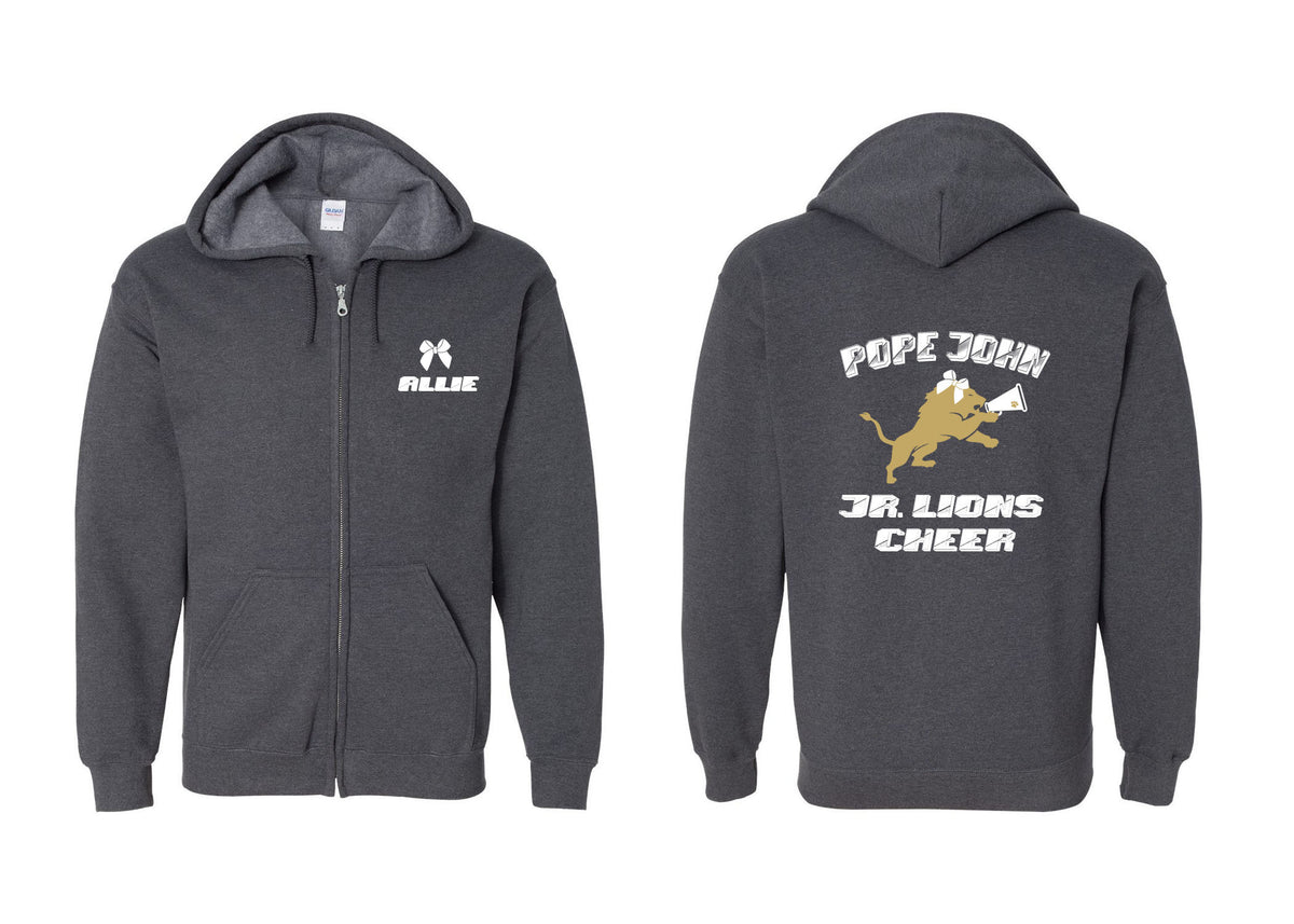Lions Cheer Design 3 Zip up Sweatshirt
