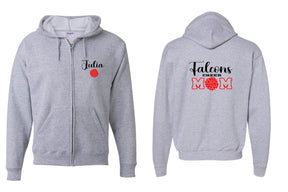 Falcons Cheer Zip up Sweatshirt Design 1