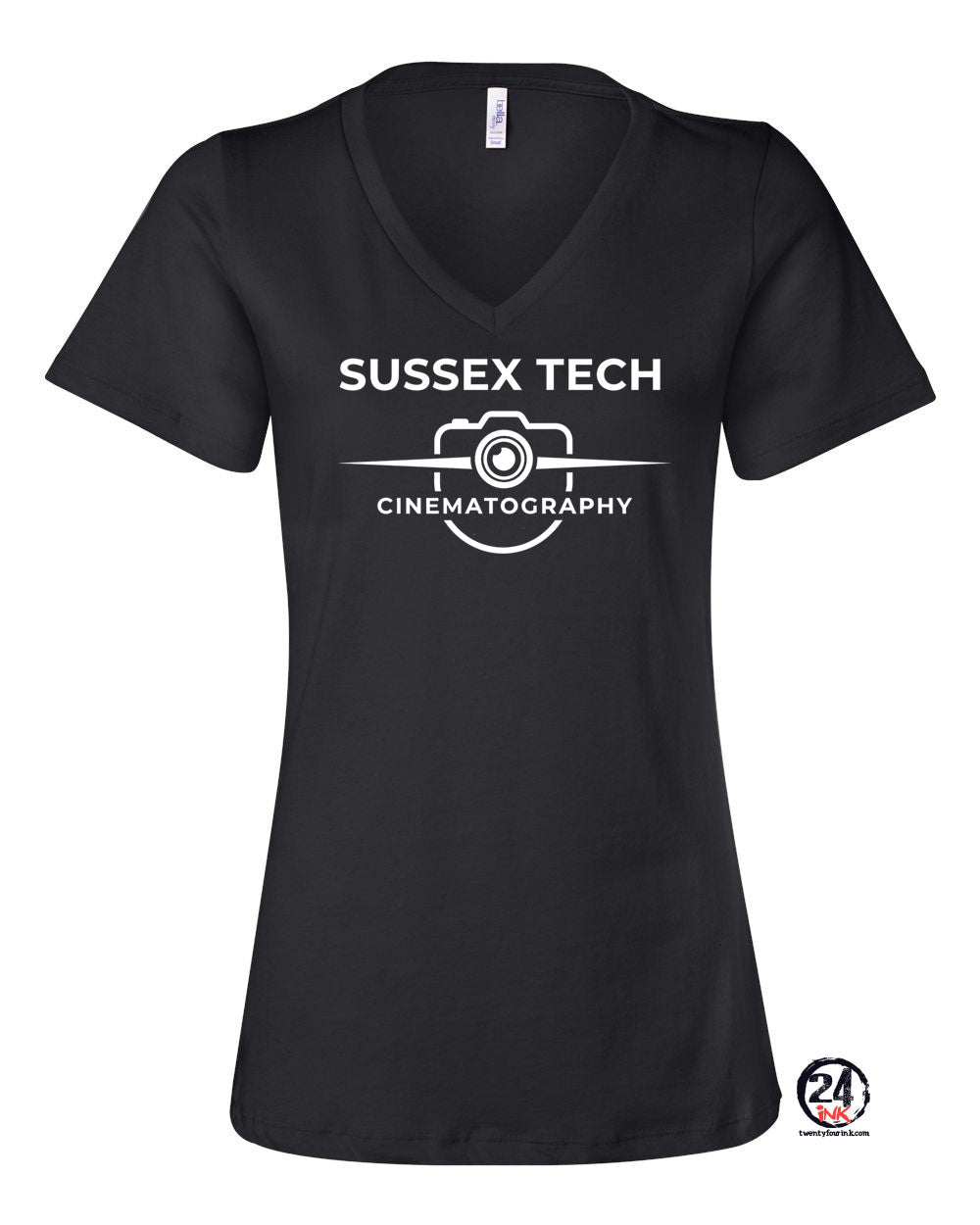 Sussex Tech Film Design 3 V-neck T-shirt