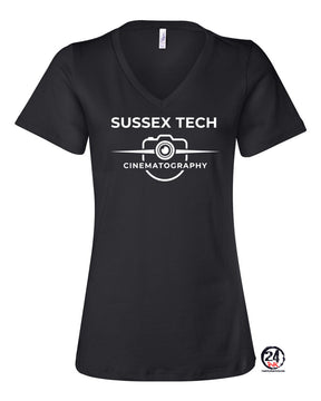 Sussex Tech Film Design 3 V-neck T-shirt