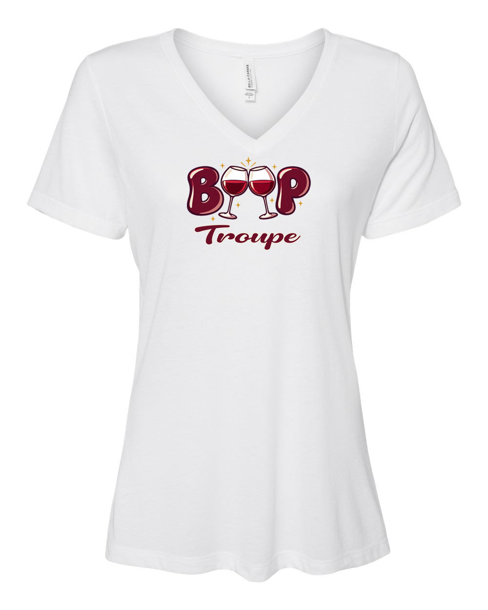 Boop V-neck T-shirt Design 1