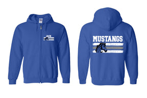 Mustangs design 12 Zip up Sweatshirt