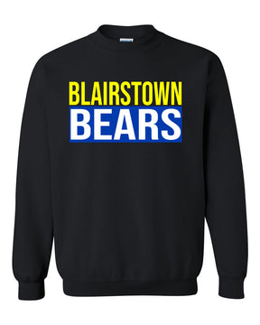 Blairstown Bears Design 12 non hooded sweatshirt