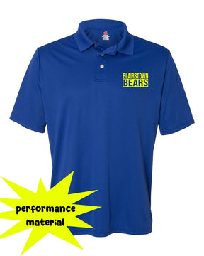 Blairstown Bears Performance Material Polo T-Shirt Design 12