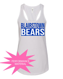 Blairstown Bears Performance Racerback Tank Top Design 12