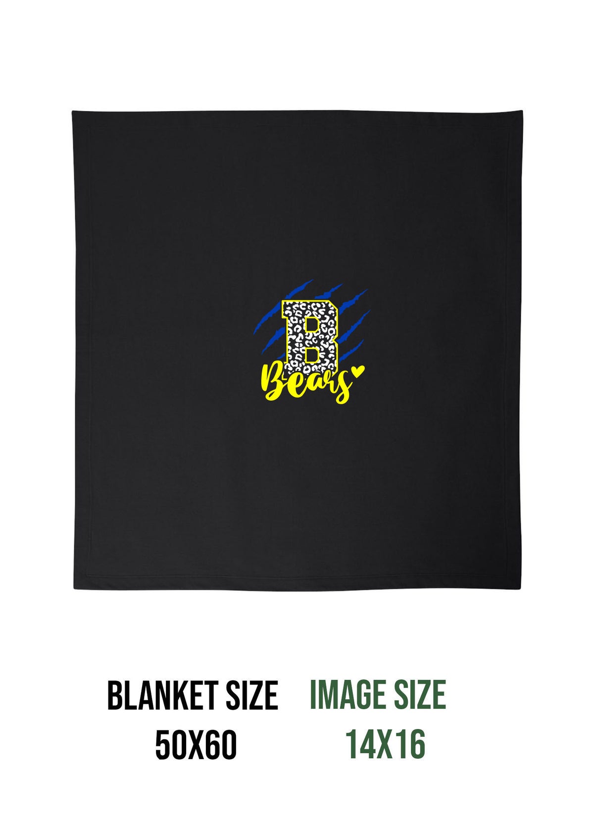 Blairstown Bears Design 11 Blanket