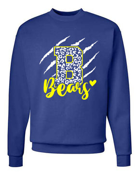 Blairstown Bears Design 11 non hooded sweatshirt