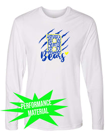 Blairstown Bears Performance Material Design 11 Long Sleeve Shirt