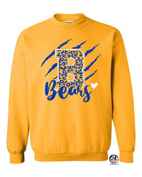 Blairstown Bears Design 11 non hooded sweatshirt