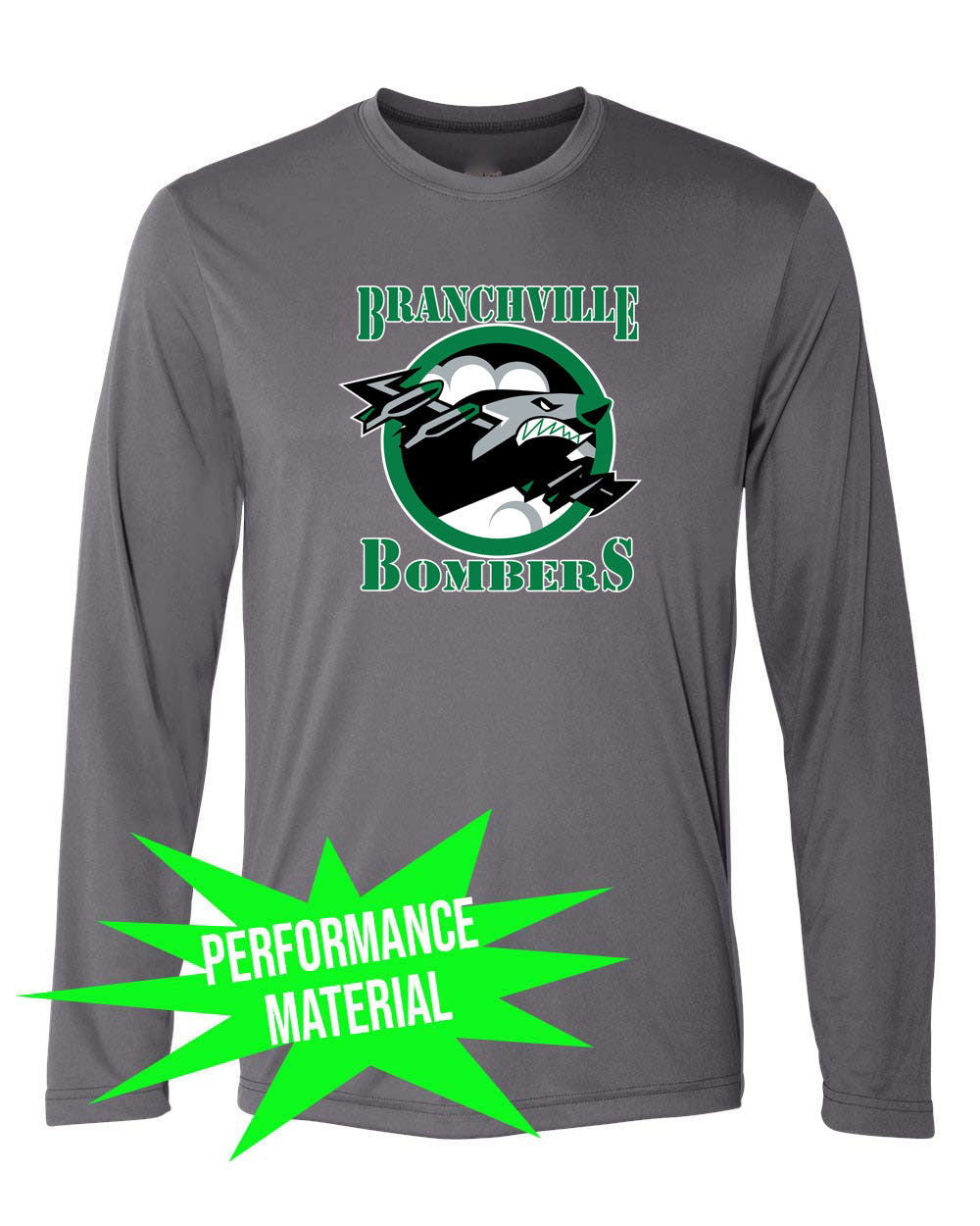 Bombers Wrestling Performance Material Long Sleeve Shirt Design 1