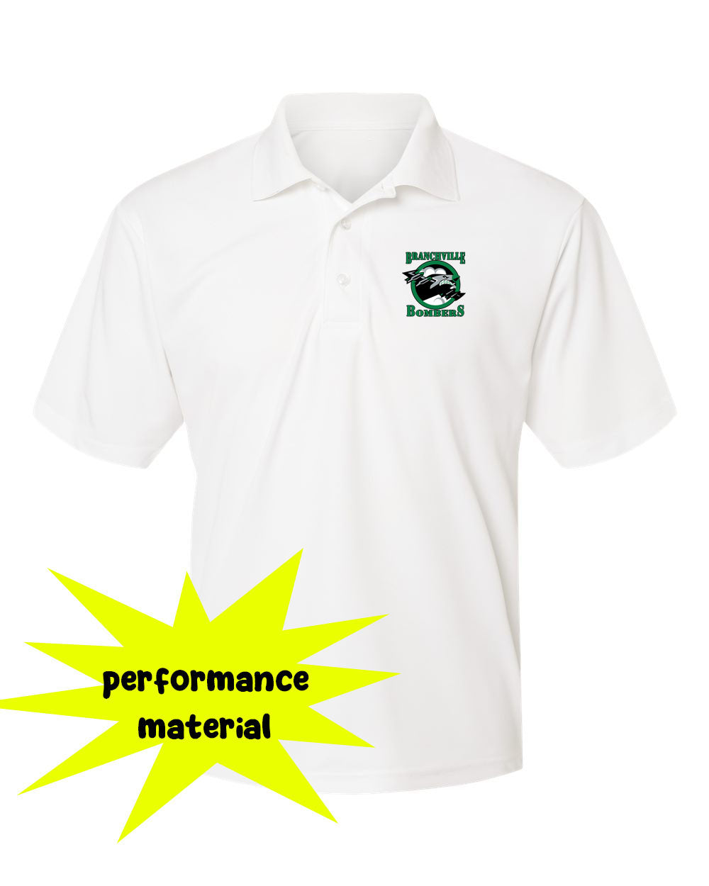 Bombers Wrestling Performance Material Polo T-Shirt Design 1