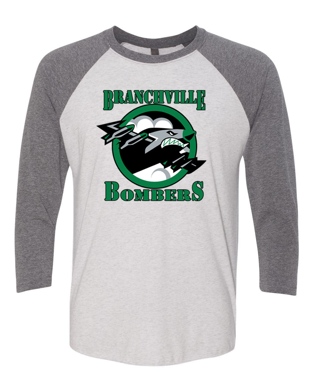 Bombers Wrestling raglan shirt Design 1