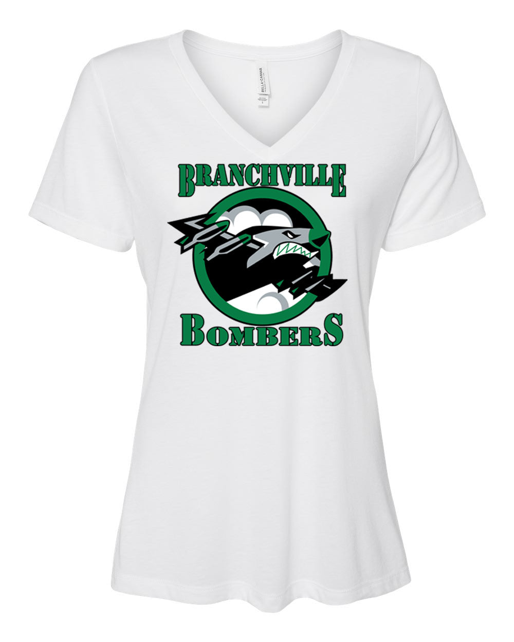 Bombers Wrestling V-neck T-Shirt Design 1