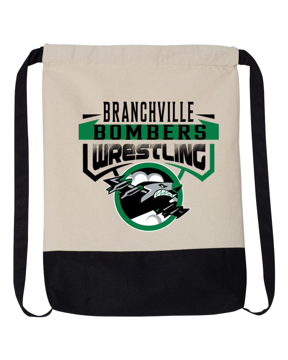 Bombers Wrestling Drawstring Bag Design 2