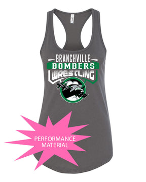 Bombers Wrestling Performance Racerback Tank Top Design 2