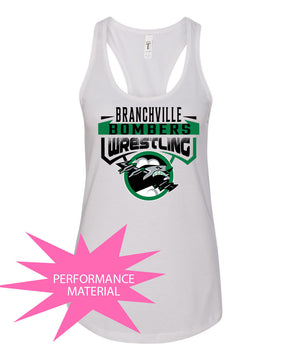 Bombers Wrestling Performance Racerback Tank Top Design 2