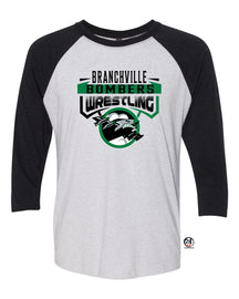 Bombers Wrestling raglan shirt Design 2