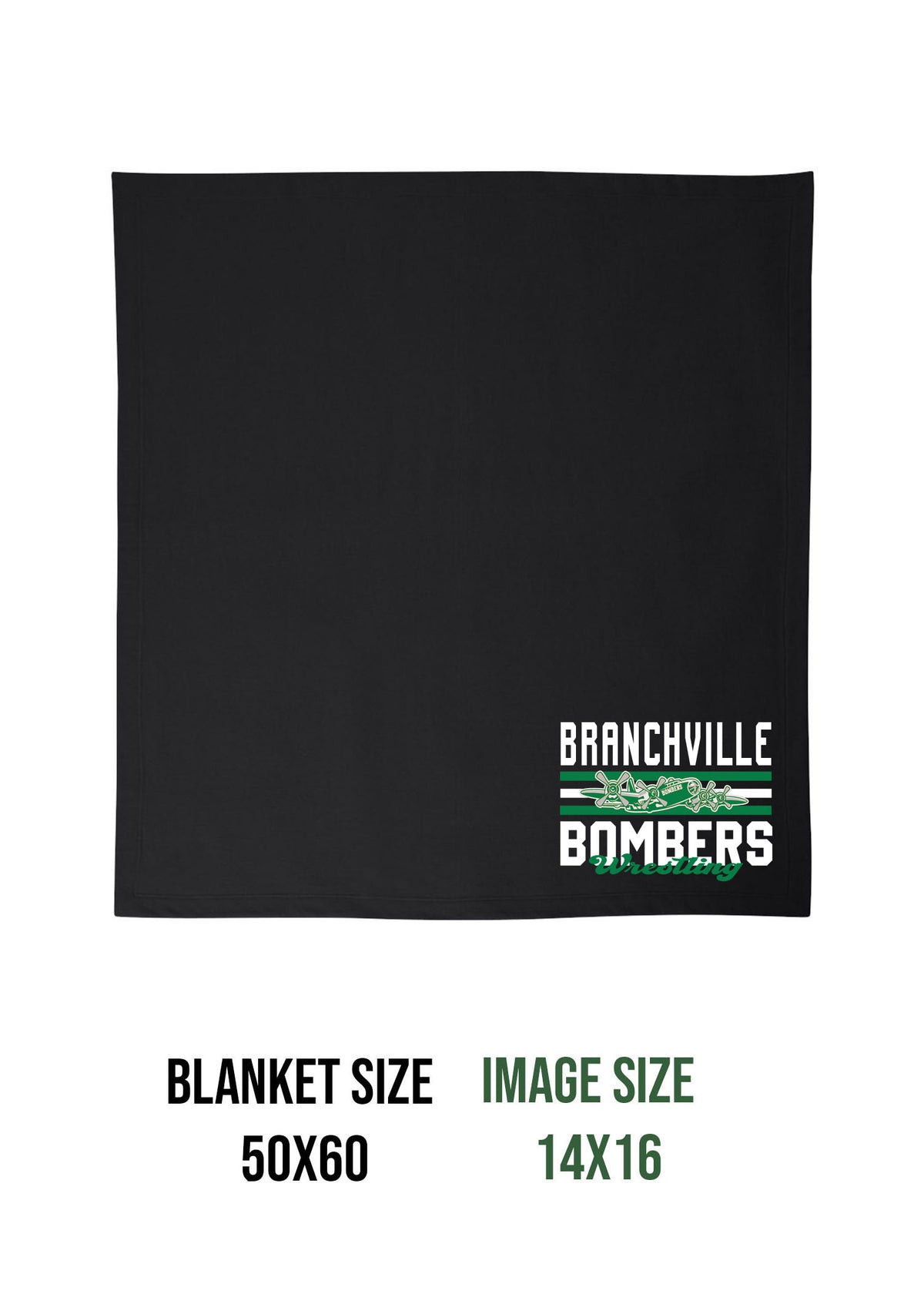 Bombers Wrestling Blanket Design 3