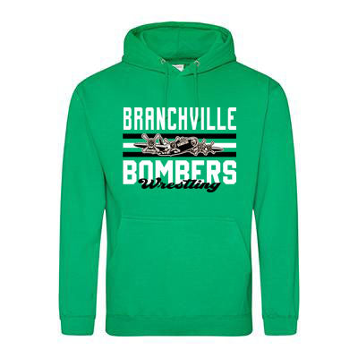 Bombers Wrestling Hooded Sweatshirt Design 3