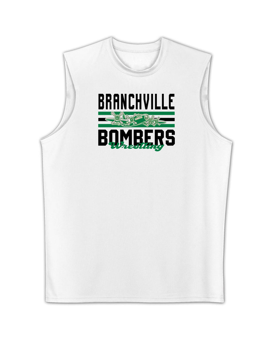 Bombers Wrestling Men's Performance Tank Top Design 3