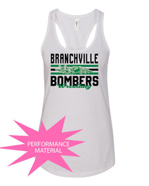 Bombers Wrestling Performance Racerback Tank Top Design 3