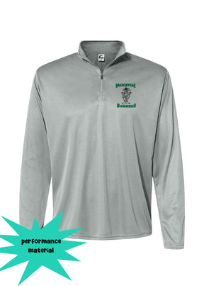 Bombers Wrestling Quarter Zip Long Sleeve Shirt Design 4