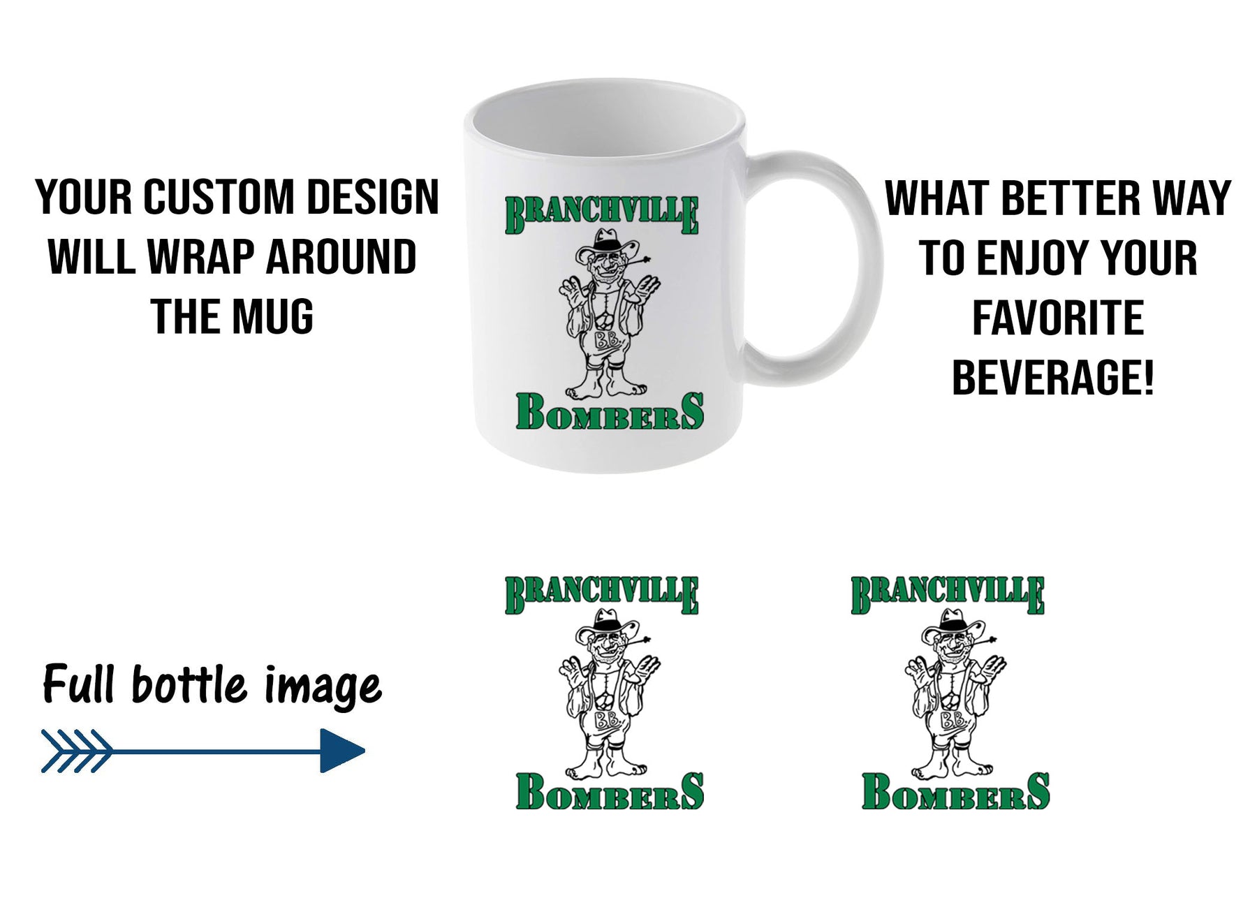 Bombers Wrestling Mug Design 4