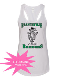 Bombers Wrestling Performance Racerback Tank Top Design 4