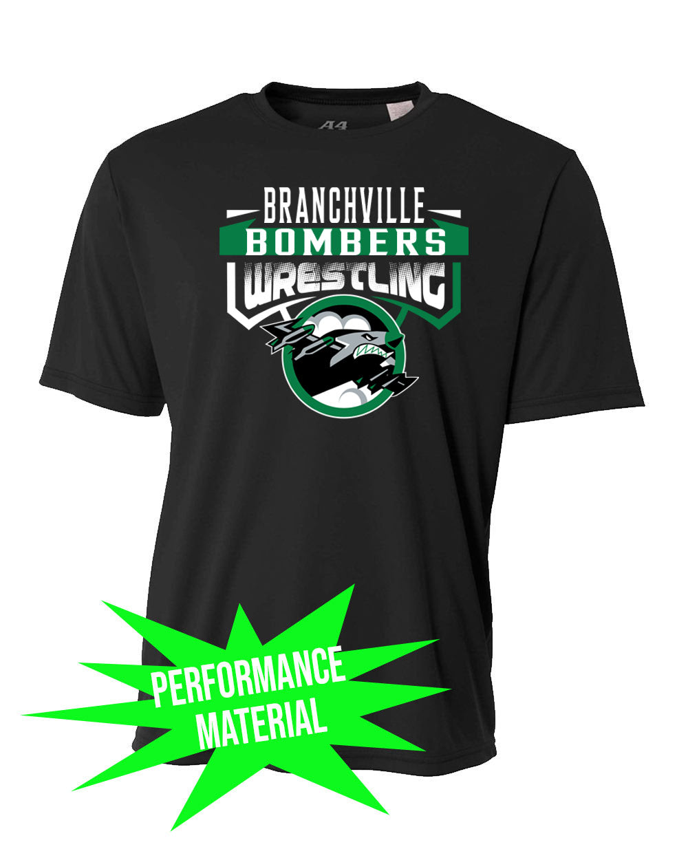 Bombers Wrestling Performance Material T-Shirt Design 2